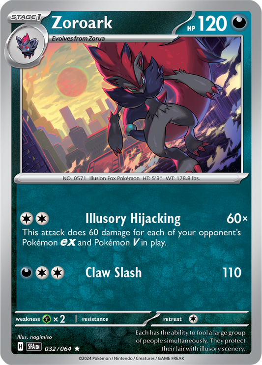 Zoroark 032/064 (Scarlet & Violet: Shrouded Fable) Rare Holo