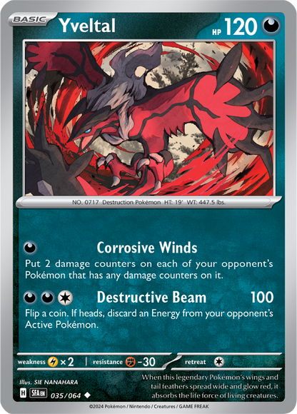 Yveltal 035/064 (Scarlet & Violet: Shrouded Fable) Uncommon