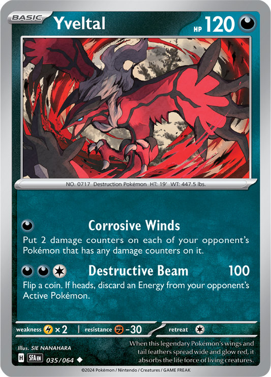 Yveltal 035/064 (Scarlet & Violet: Shrouded Fable) Uncommon