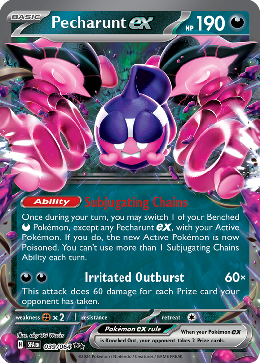 Pecharunt EX 039/064 (Scarlet & Violet: Shrouded Fable) Double Rare Holo