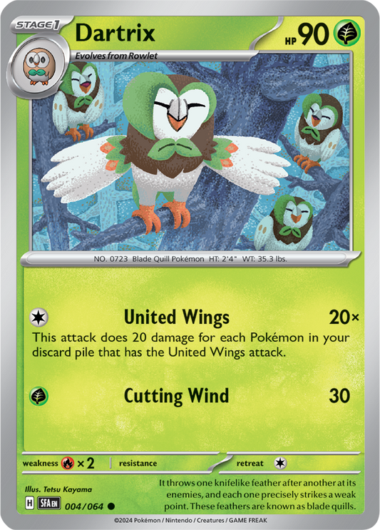 Dartrix 004/064 (Scarlet & Violet: Shrouded Fable) Common