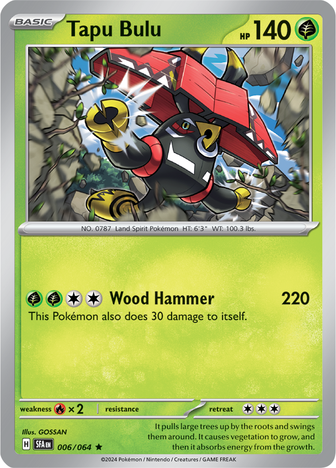 Tapu Bulu 006/064 (Scarlet & Violet: Shrouded Fable) Rare Holo