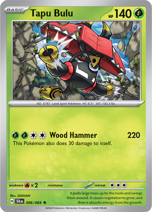 Tapu Bulu 006/064 (Scarlet & Violet: Shrouded Fable) Rare Holo