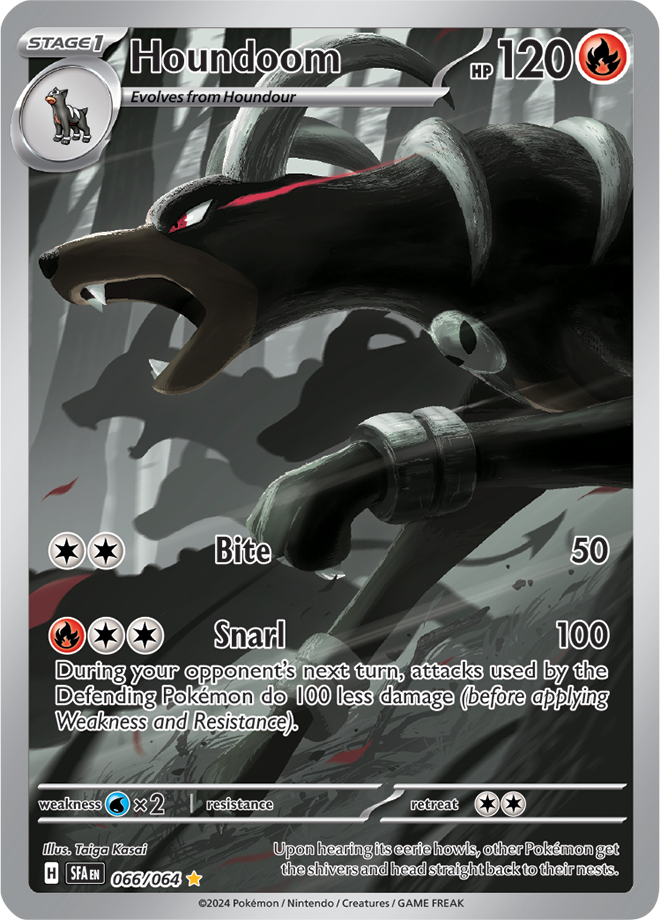 Houndoom 066/064 (Scarlet & Violet: Shrouded Fable) Illustration Rare