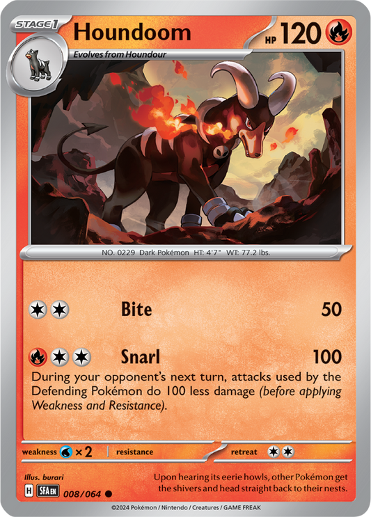 Houndoom 008/064 (Scarlet & Violet: Shrouded Fable) Common