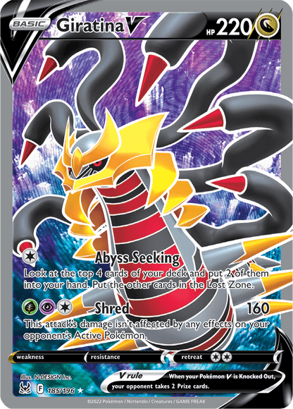 Giratina V – 185/196 – Full Art Ultra Rare