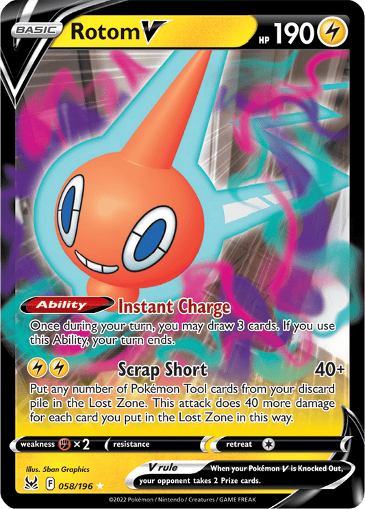 Rotom V – 058/196 – Ultra Rare