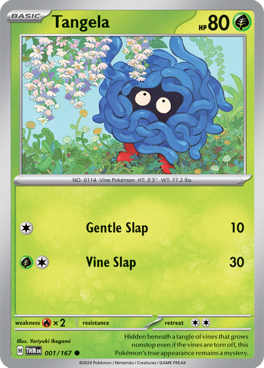 Tangela - 001/ 167(Scarlet & Violet: Twilight Masquerade) Common